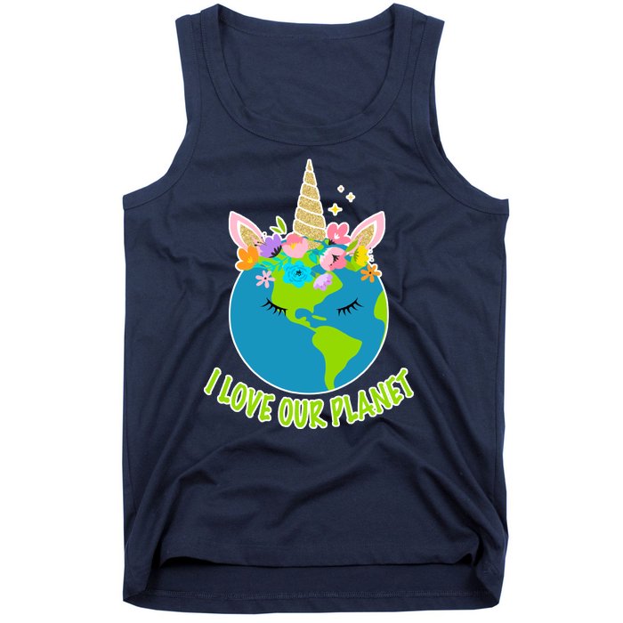 I Love Our Planet Earth Day Love Tank Top