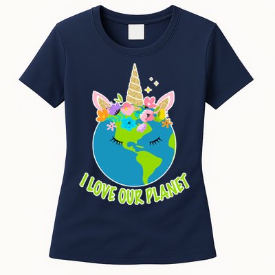 I Love Our Planet Earth Day Love Women's T-Shirt