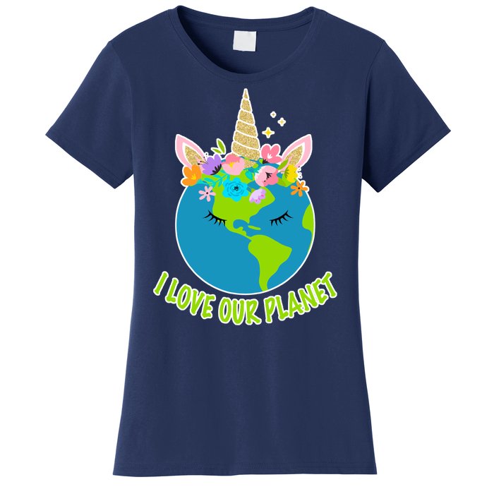 I Love Our Planet Earth Day Love Women's T-Shirt