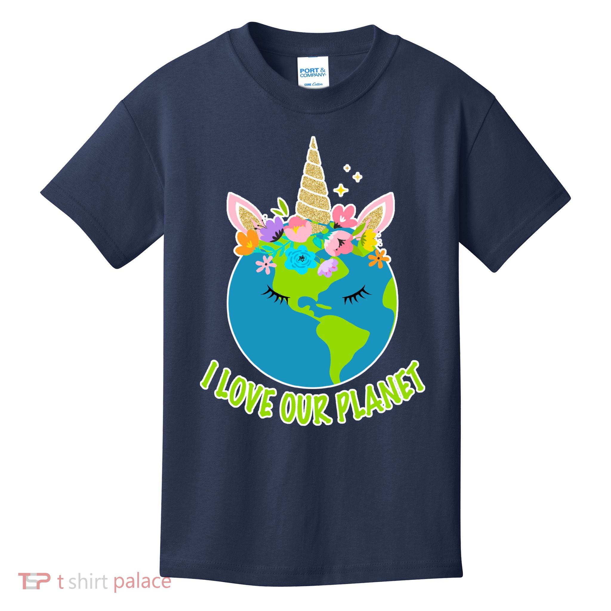 I Love Our Planet Earth Day Love Kids T-Shirt