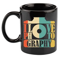 I Love Photography Camera 11oz C Handle Ceramic Mug