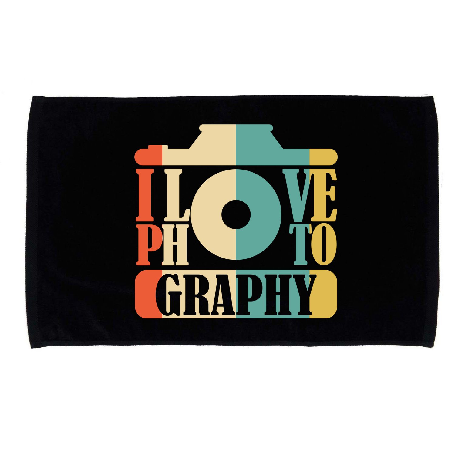 I Love Photography Camera Microfiber Hand Towel