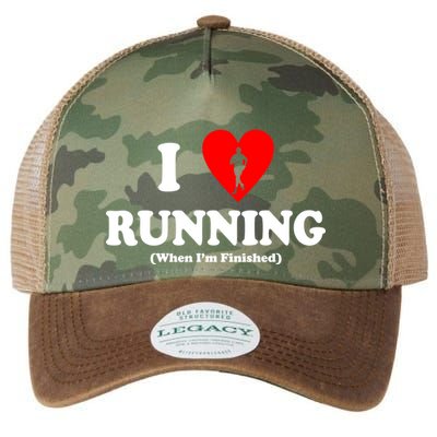 I Love Running When I'm Finished Legacy Tie Dye Trucker Hat