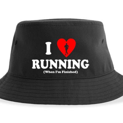 I Love Running When I'm Finished Sustainable Bucket Hat