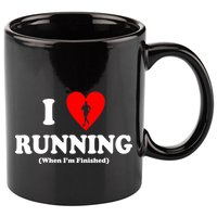 I Love Running When I'm Finished 11oz C Handle Ceramic Mug