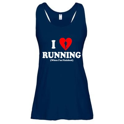 I Love Running When I'm Finished Ladies Essential Flowy Tank