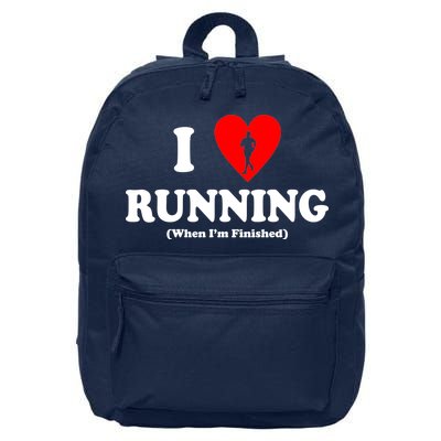 I Love Running When I'm Finished 16 in Basic Backpack