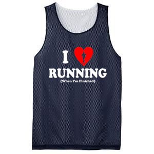 I Love Running When I'm Finished Mesh Reversible Basketball Jersey Tank