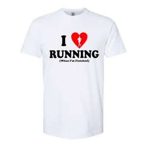 I Love Running When I'm Finished Softstyle CVC T-Shirt