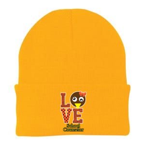 I Love School Counselor Turkeys Thanksgiving Knit Cap Winter Beanie