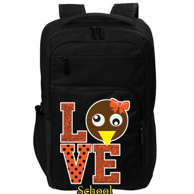 I Love School Counselor Turkeys Thanksgiving Impact Tech Backpack