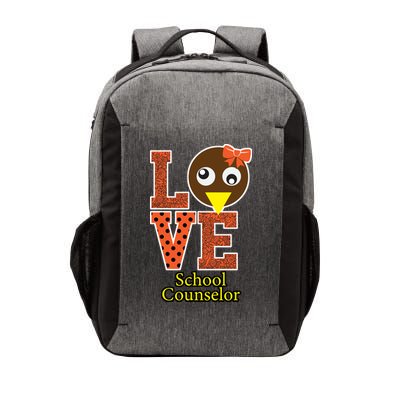 I Love School Counselor Turkeys Thanksgiving Vector Backpack