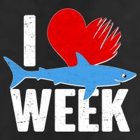 I Love Shark Week Adult Drive Performance Visor