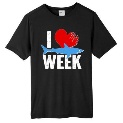 I Love Shark Week Tall Fusion ChromaSoft Performance T-Shirt