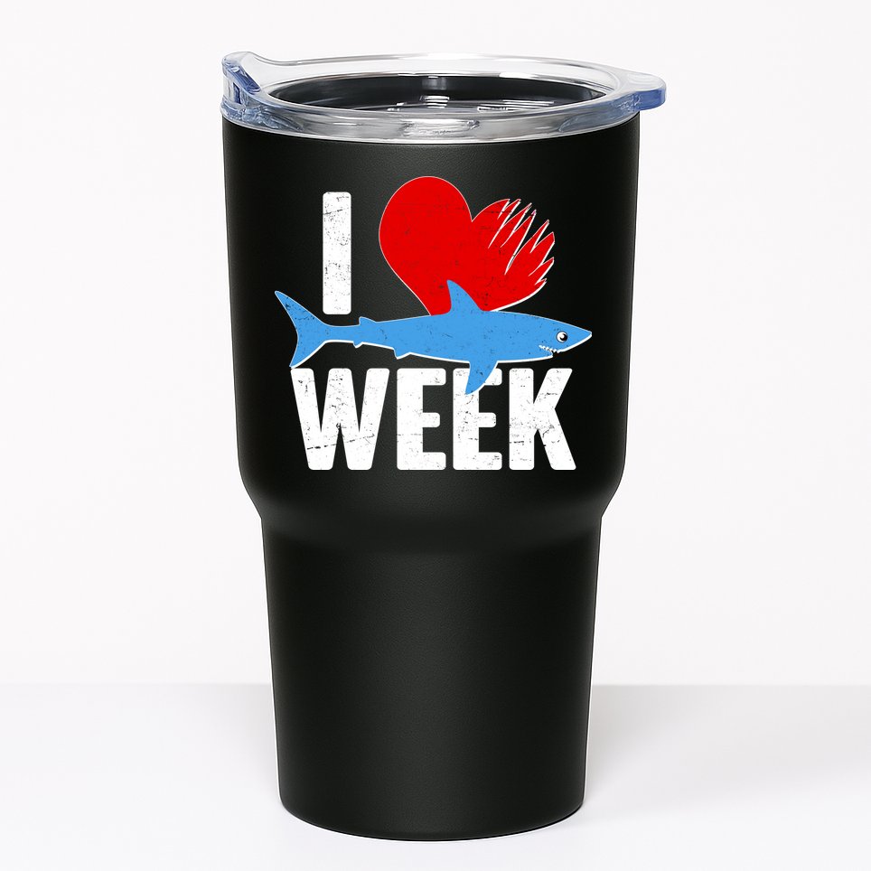I Love Shark Week Tumbler