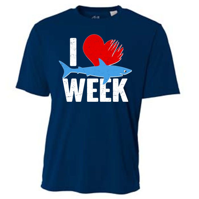 I Love Shark Week Cooling Performance Crew T-Shirt