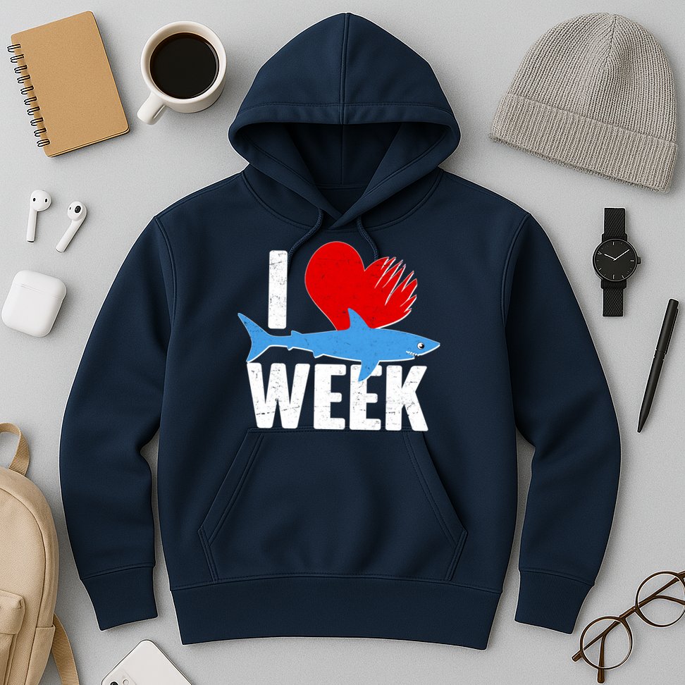 I Love Shark Week Hoodie