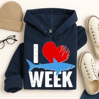 I Love Shark Week Hoodie