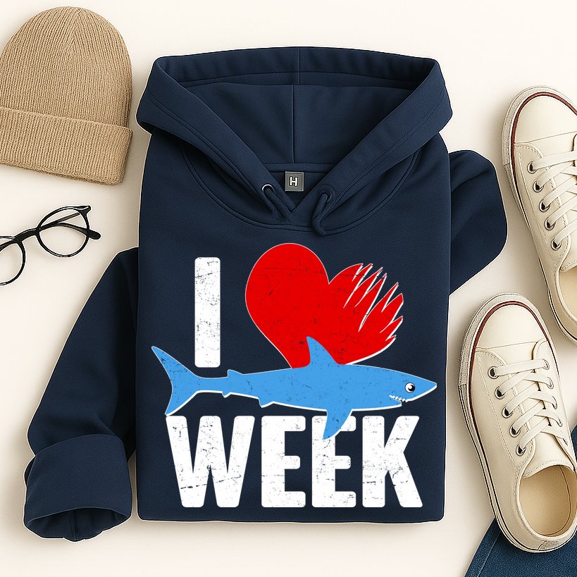 I Love Shark Week Hoodie