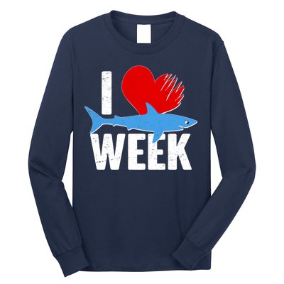 I Love Shark Week Long Sleeve Shirt