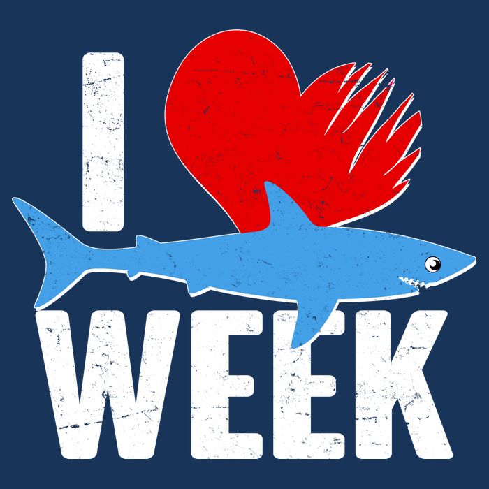 I Love Shark Week Tall T-Shirt