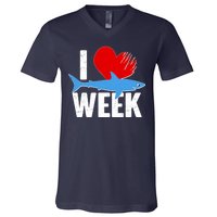 I Love Shark Week V-Neck T-Shirt