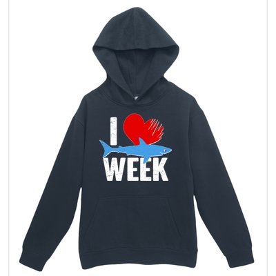 I Love Shark Week Urban Pullover Hoodie