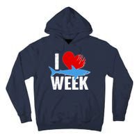 I Love Shark Week Tall Hoodie