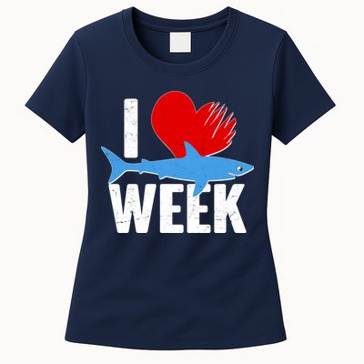 I Love Shark Week Womens T-Shirt