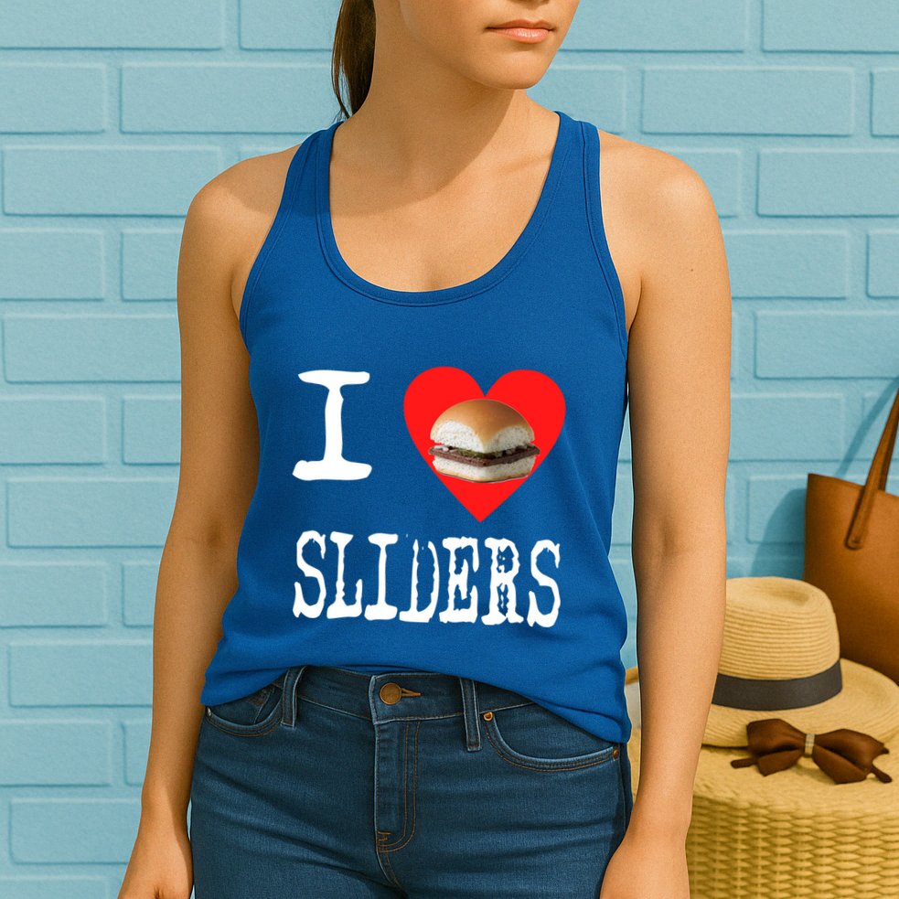 I Love Sliders Womens Tank Top