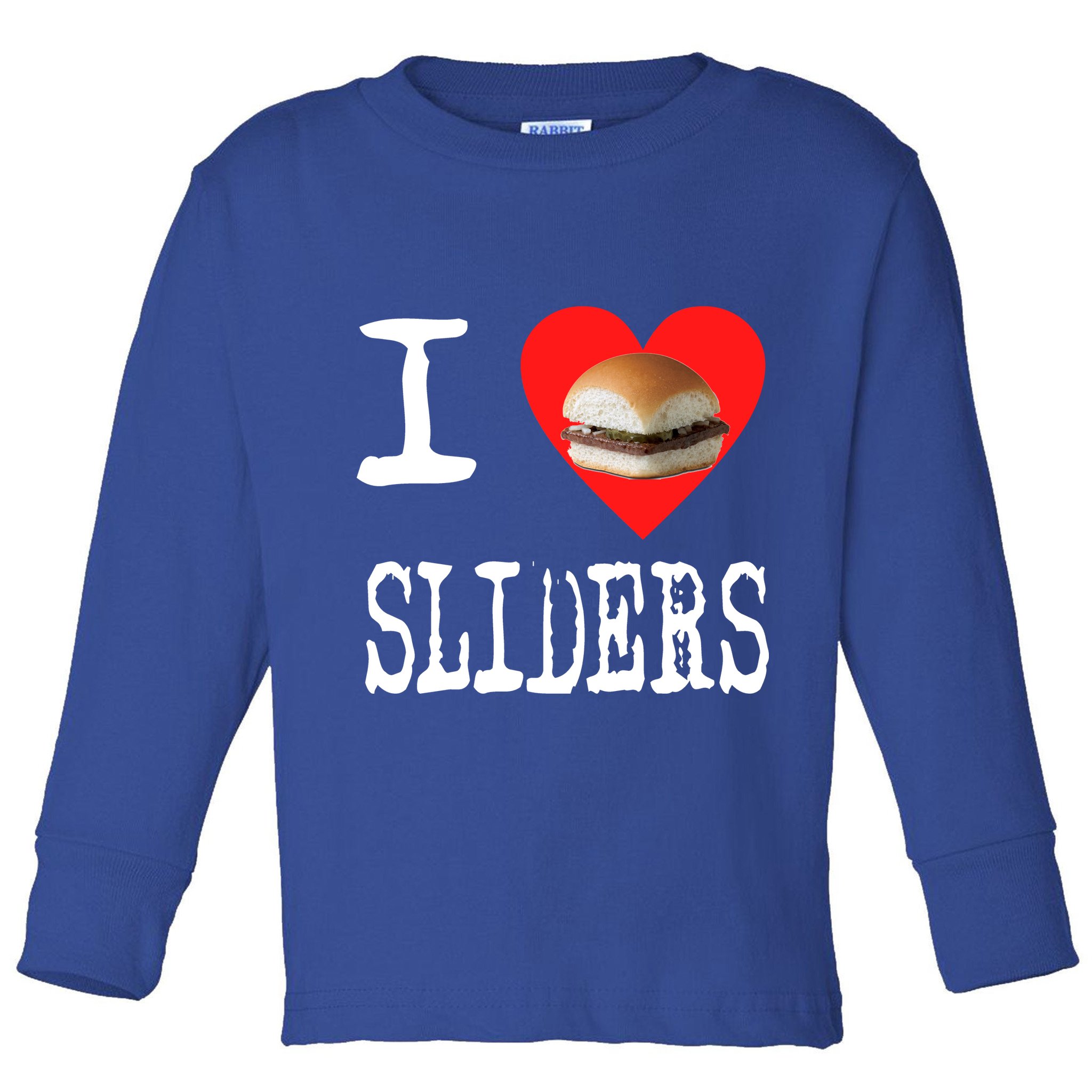 I Love Sliders Toddler Long Sleeve Shirt