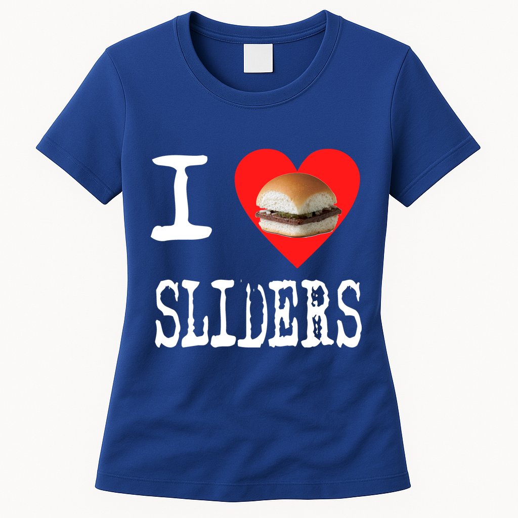 I Love Sliders Womens T-Shirt