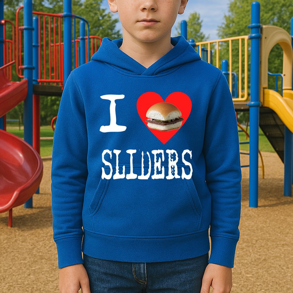 I Love Sliders Kids Hoodie
