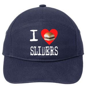 I Love Sliders 7-Panel Snapback Hat