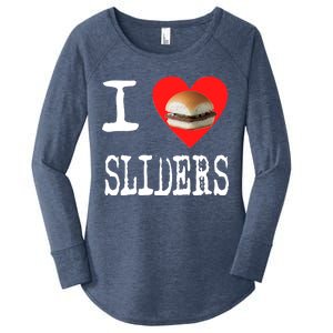 I Love Sliders Women's Perfect Tri Tunic Long Sleeve Shirt