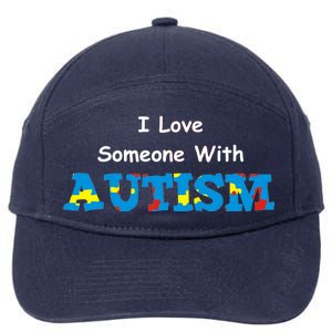 I Love Someone with Autism 7-Panel Snapback Hat