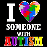 I Love Someone With Autism Puzzle Piece Heart Impact Tech Backpack