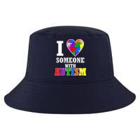 I Love Someone With Autism Puzzle Piece Heart Cool Comfort Performance Bucket Hat
