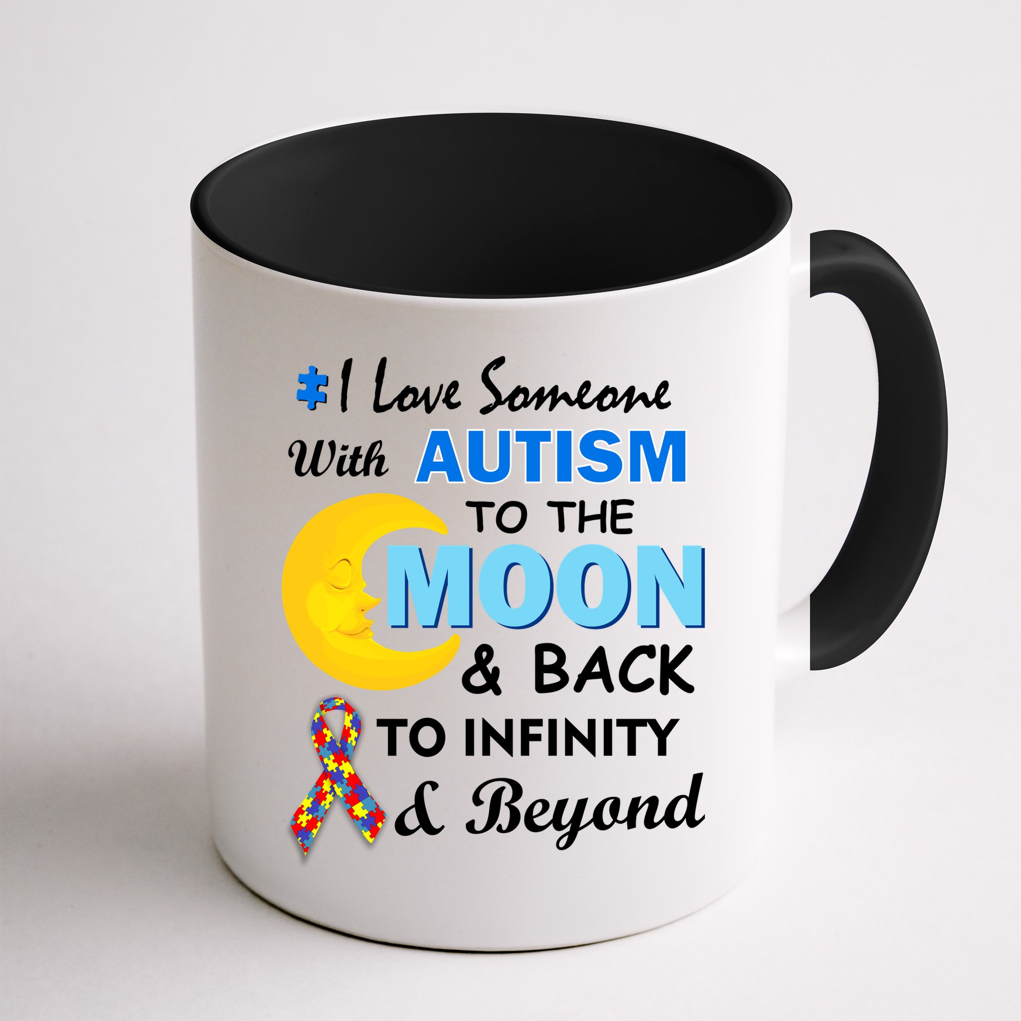 I Love Someone With Autism To The Moon & Back Mug
