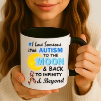 I Love Someone With Autism To The Moon & Back Mug