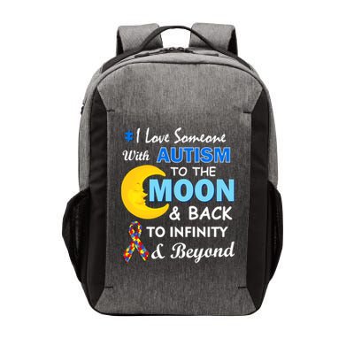 I Love Someone With Autism To The Moon & Back Vector Backpack