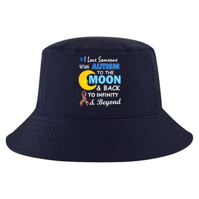 I Love Someone With Autism To The Moon & Back Cool Comfort Performance Bucket Hat