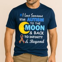 I Love Someone With Autism To The Moon & Back Performance Shirt