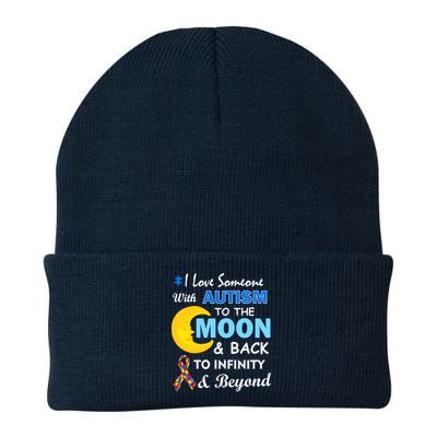 I Love Someone With Autism To The Moon & Back Beanie