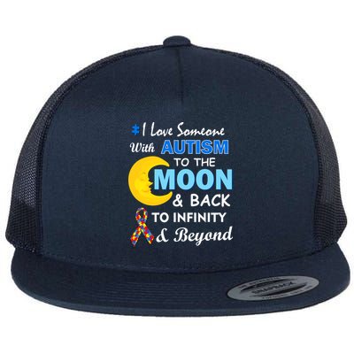 I Love Someone With Autism To The Moon & Back Flatbill Hat