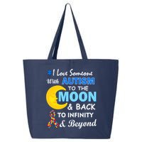 I Love Someone With Autism To The Moon & Back 25L Jumbo Tote
