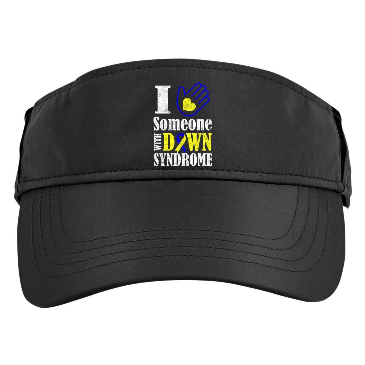 I Love Someone With Down Syndrome Adult Drive Performance Visor