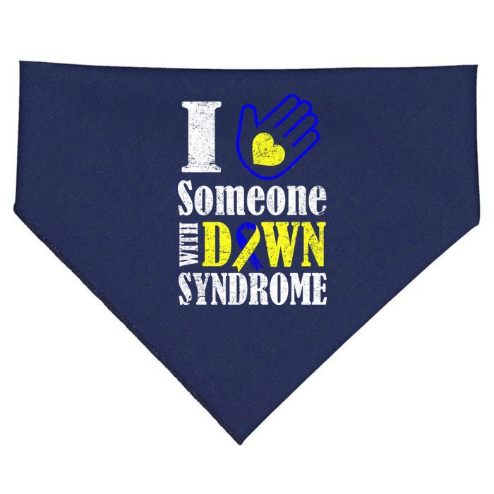 I Love Someone With Down Syndrome USA-Made Doggie Bandana