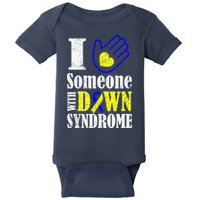 I Love Someone With Down Syndrome Baby Bodysuit