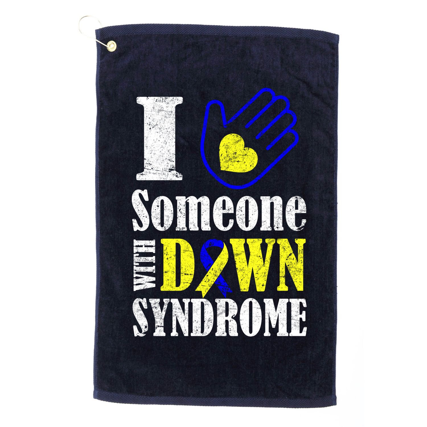 I Love Someone With Down Syndrome Golf Towel